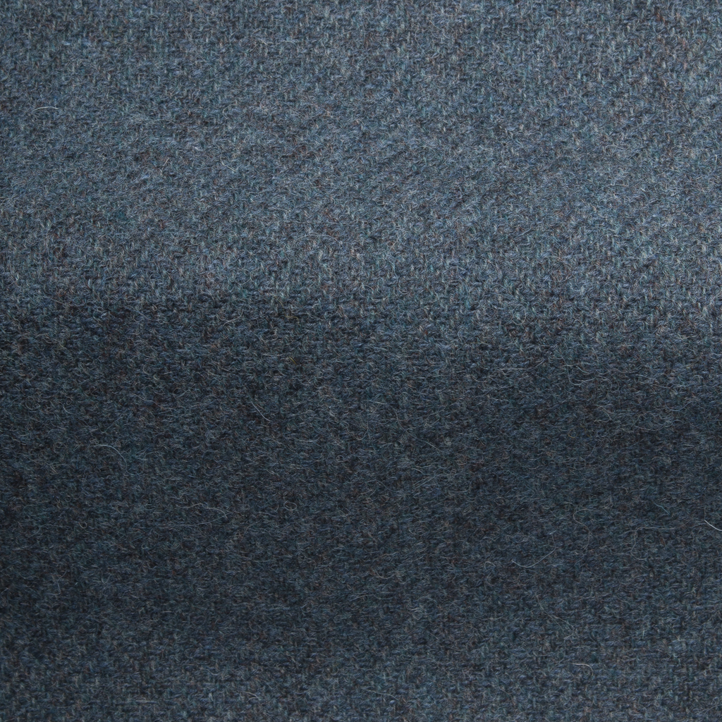 Aviemore Wool Herringbone Fabric-Fisherman's Blue-9706