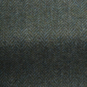 Wool Herringbone Fabric-Fisherman's Green-0