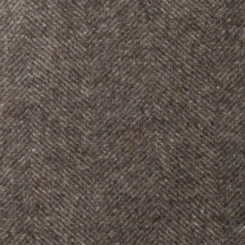 Pendle Herringbone fabric in Mocha Brown-0