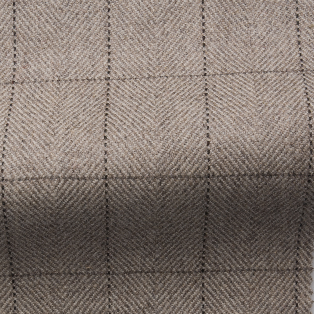 Grafton Herringbone Check-Stone-5808