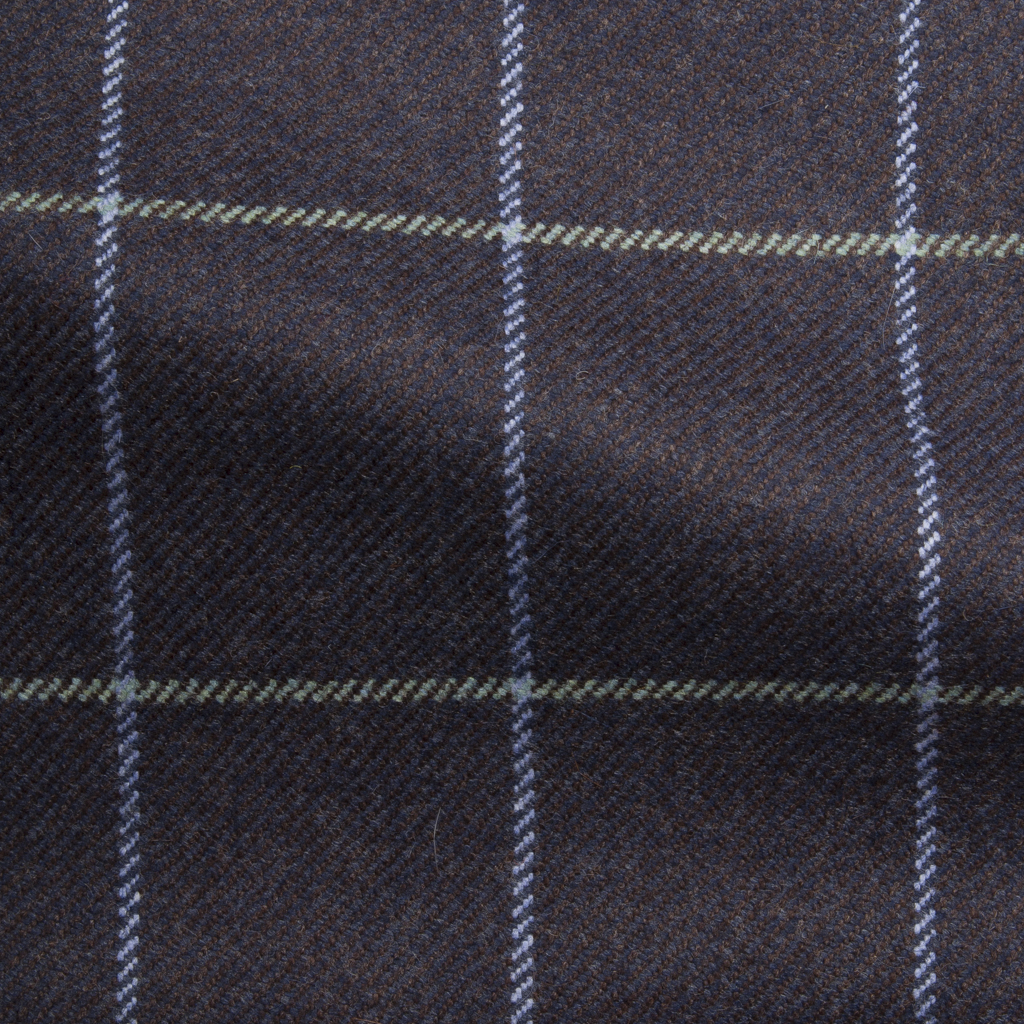 Midhurst Blue-Windowpane Check Fabric-36660-8163