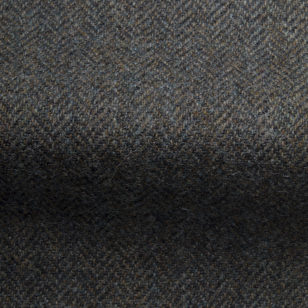 Aviemore Wool Herringbone Fabric-Groucer Grey-9710