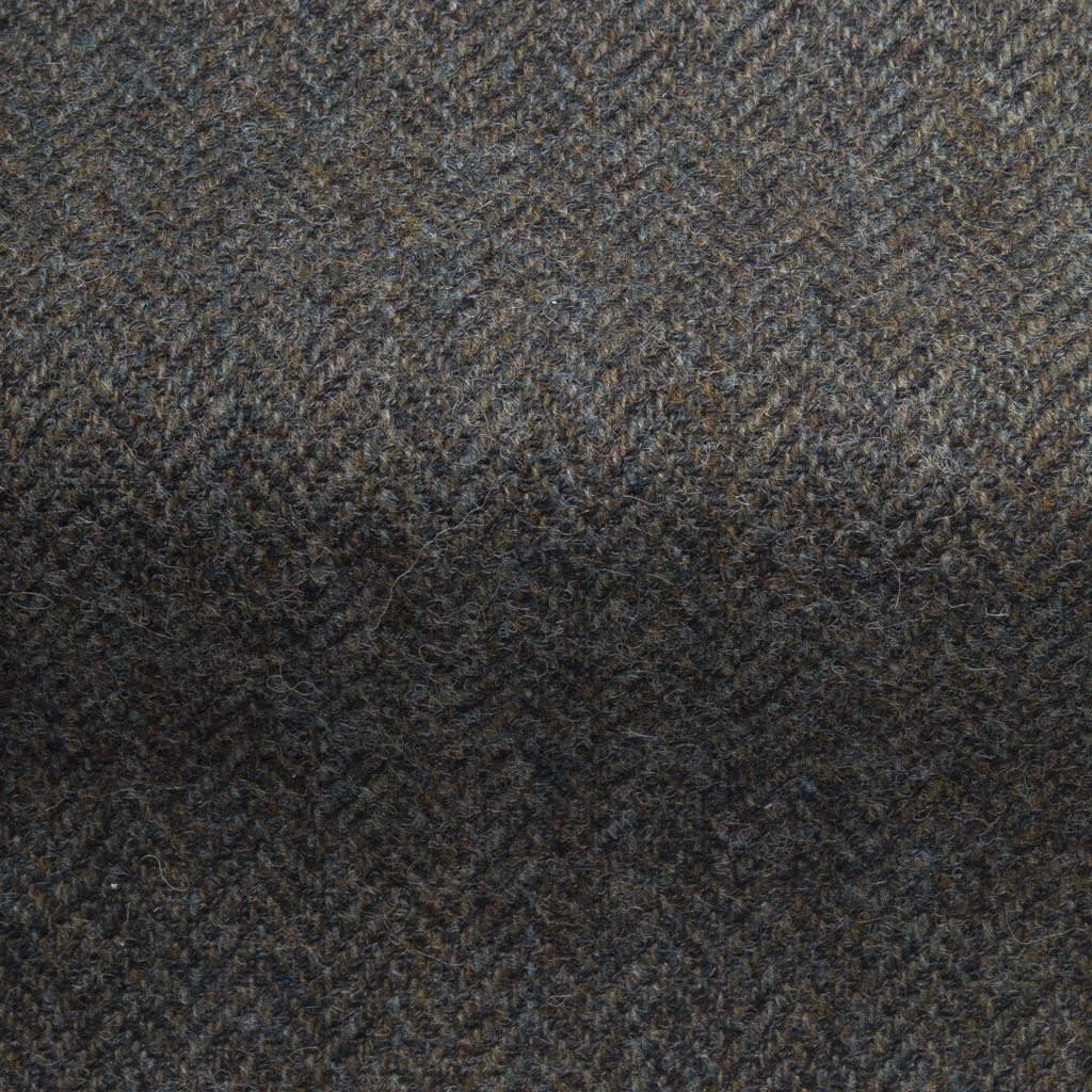 Aviemore Wool Herringbone Fabric-Groucer Grey-9712