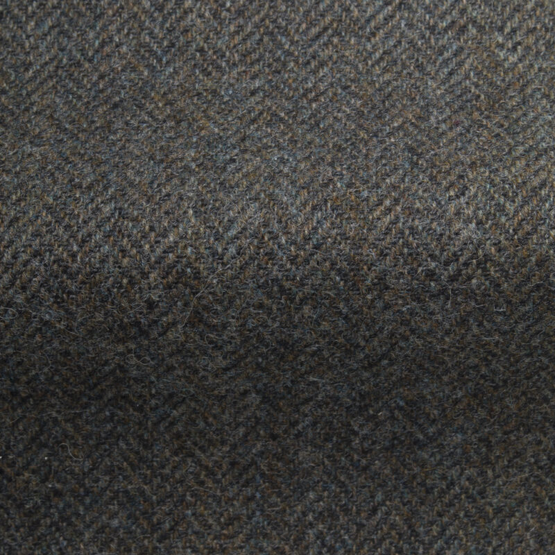 Aviemore Wool Herringbone Fabric-Groucer Grey-0