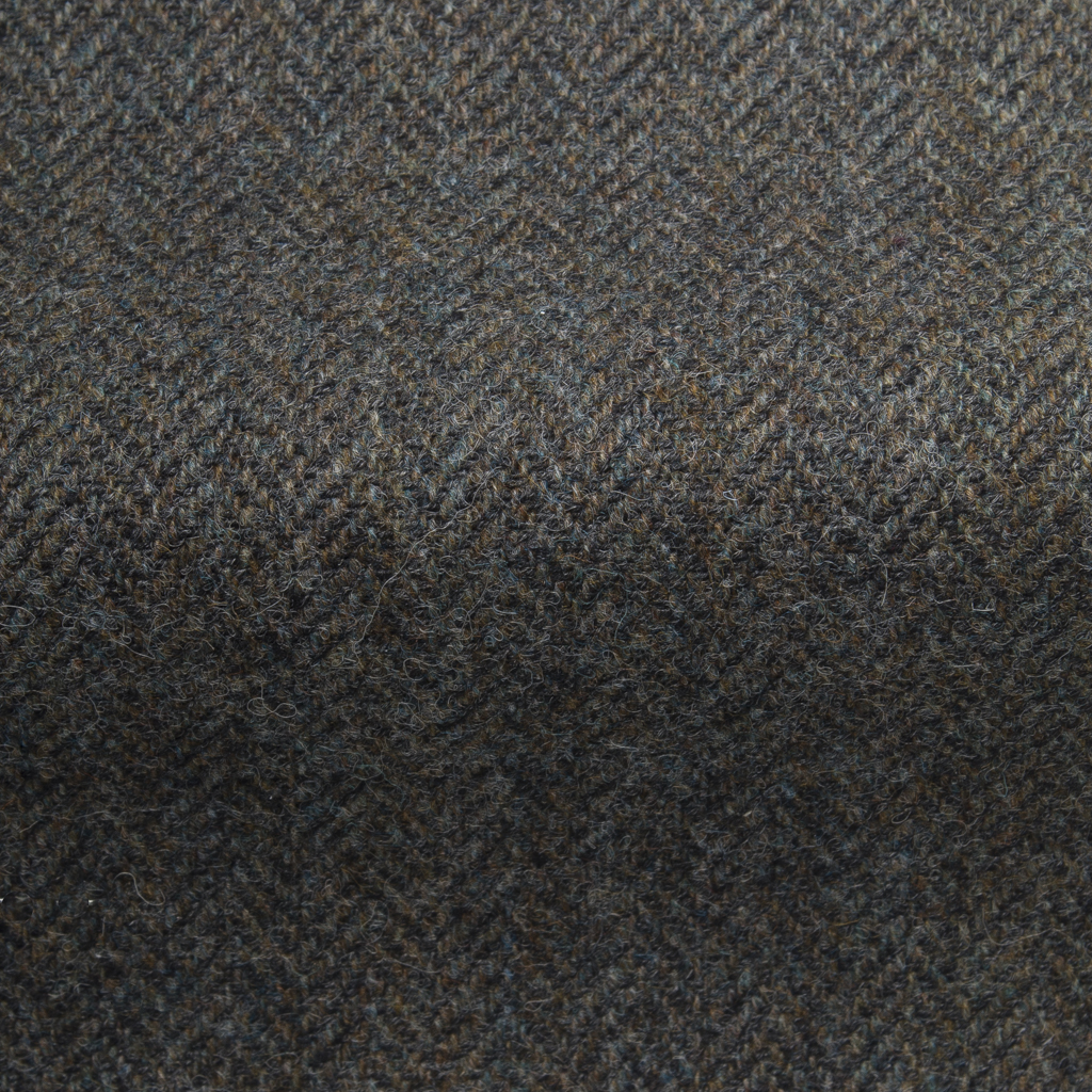 Aviemore Wool Herringbone Fabric-Groucer Grey-0