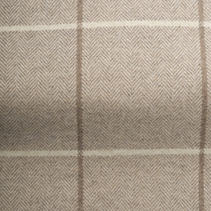 beige fabric, check fabric
