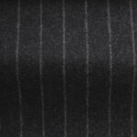 Fontwell - Chalk Stripe Flannel in Very Dark Grey - 240-0