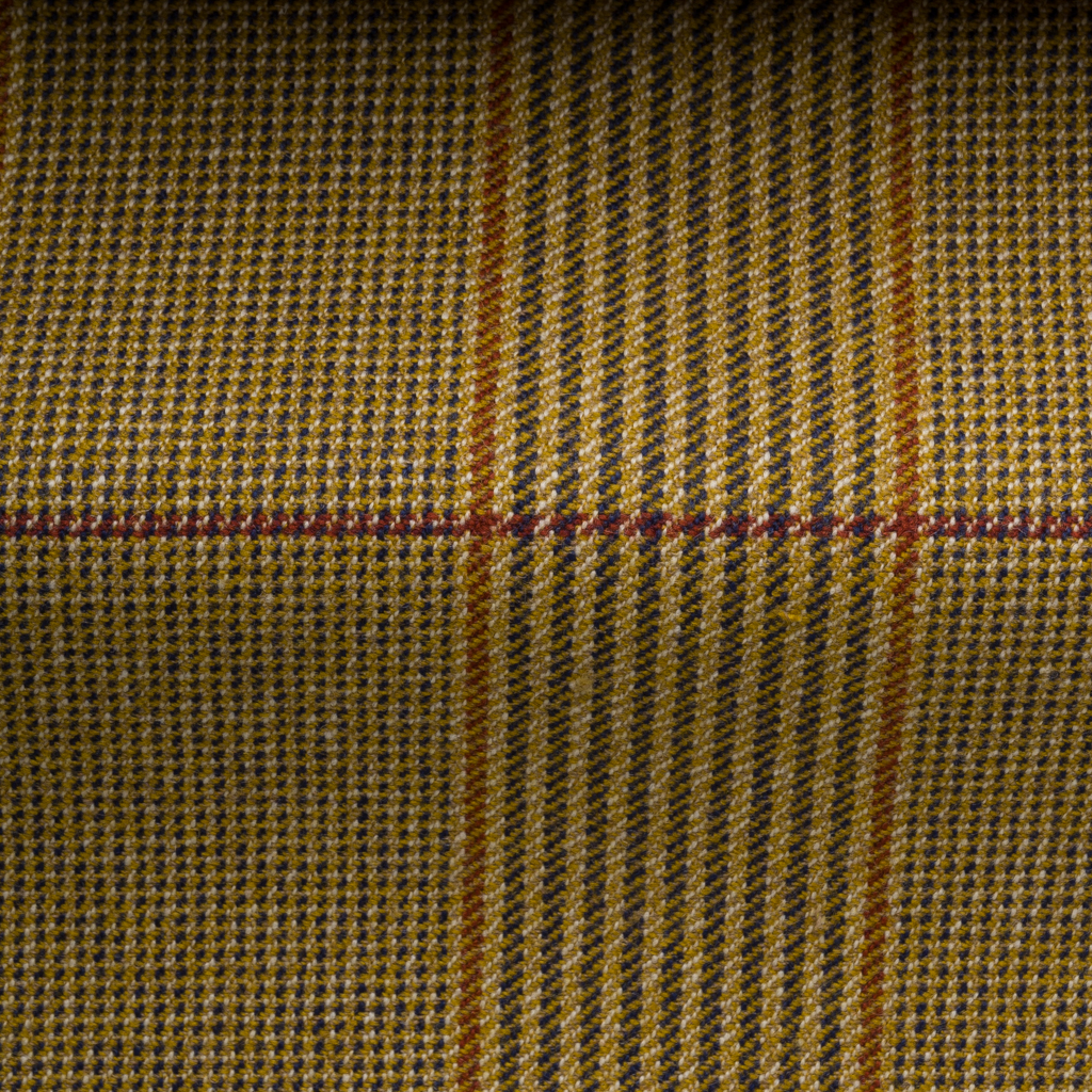 check tweed fabric in dark mustard check tweed fabric in dark mustard