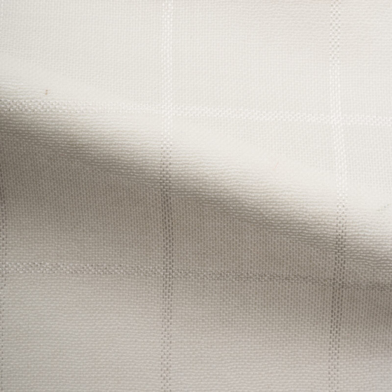 Bright-Sheer Fabric-Ivory with an Ivory Check-0
