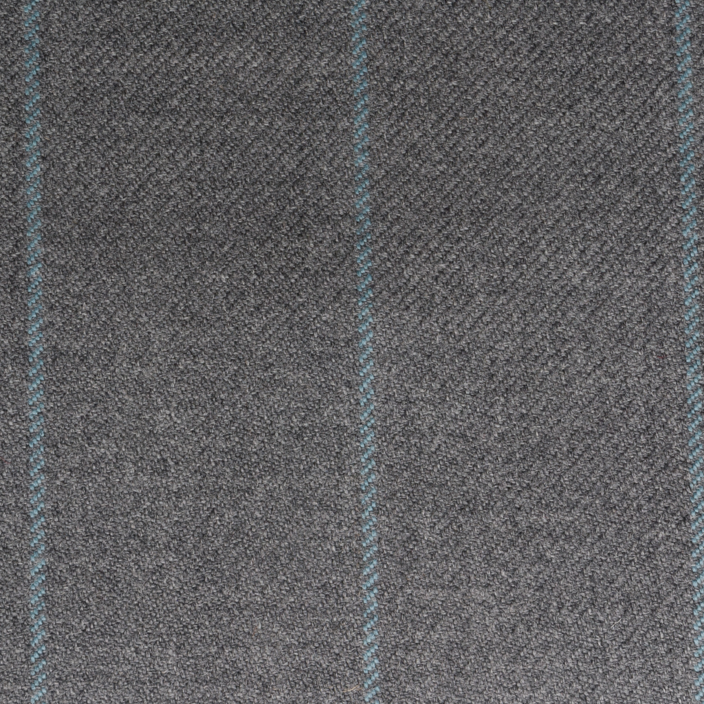 Cadogan-Wool Stripe Fabric-Graphite Cadogan-Wool Stripe Fabric-Graphite