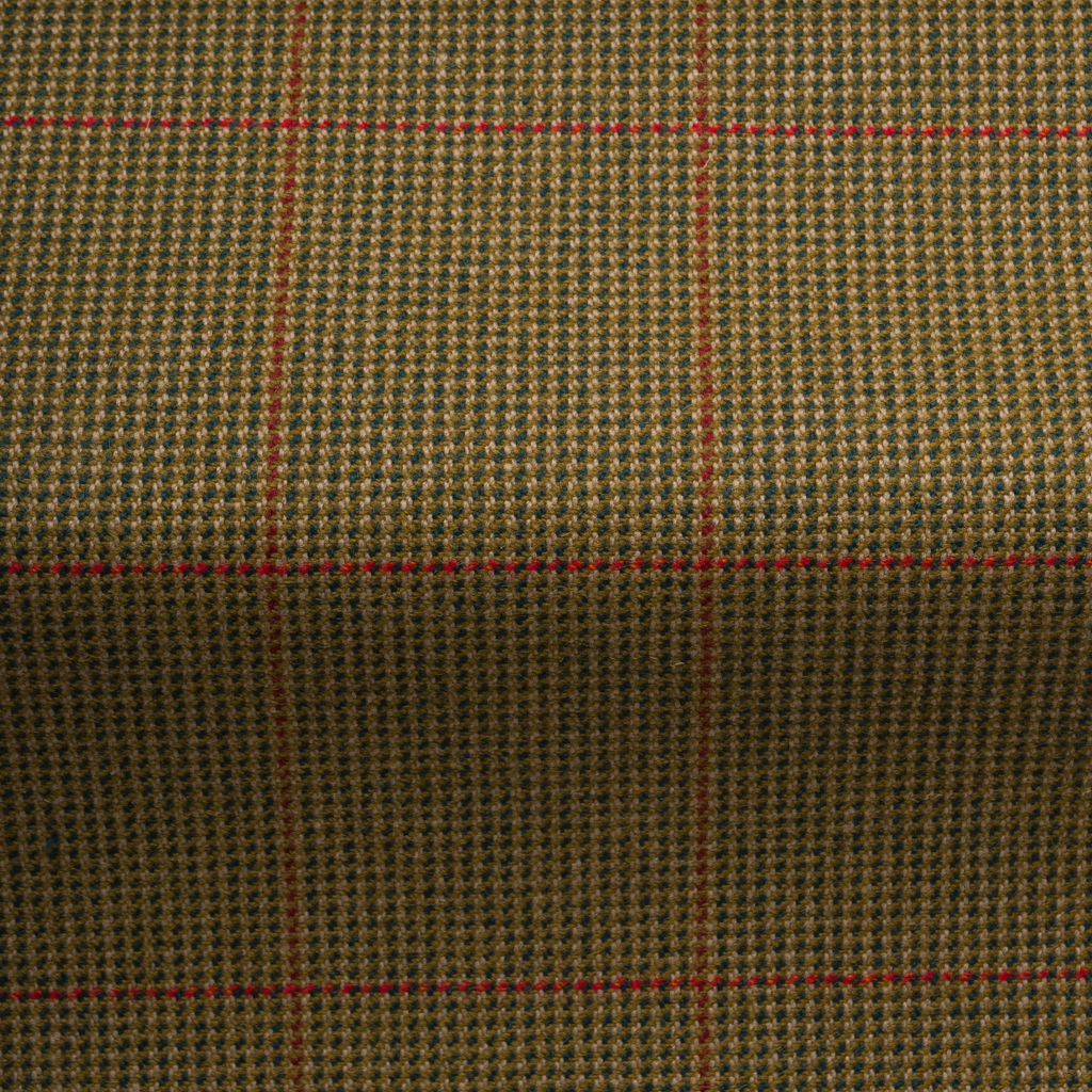 Tweed Tabric, Green Check Tweed Tabric, Green Check
