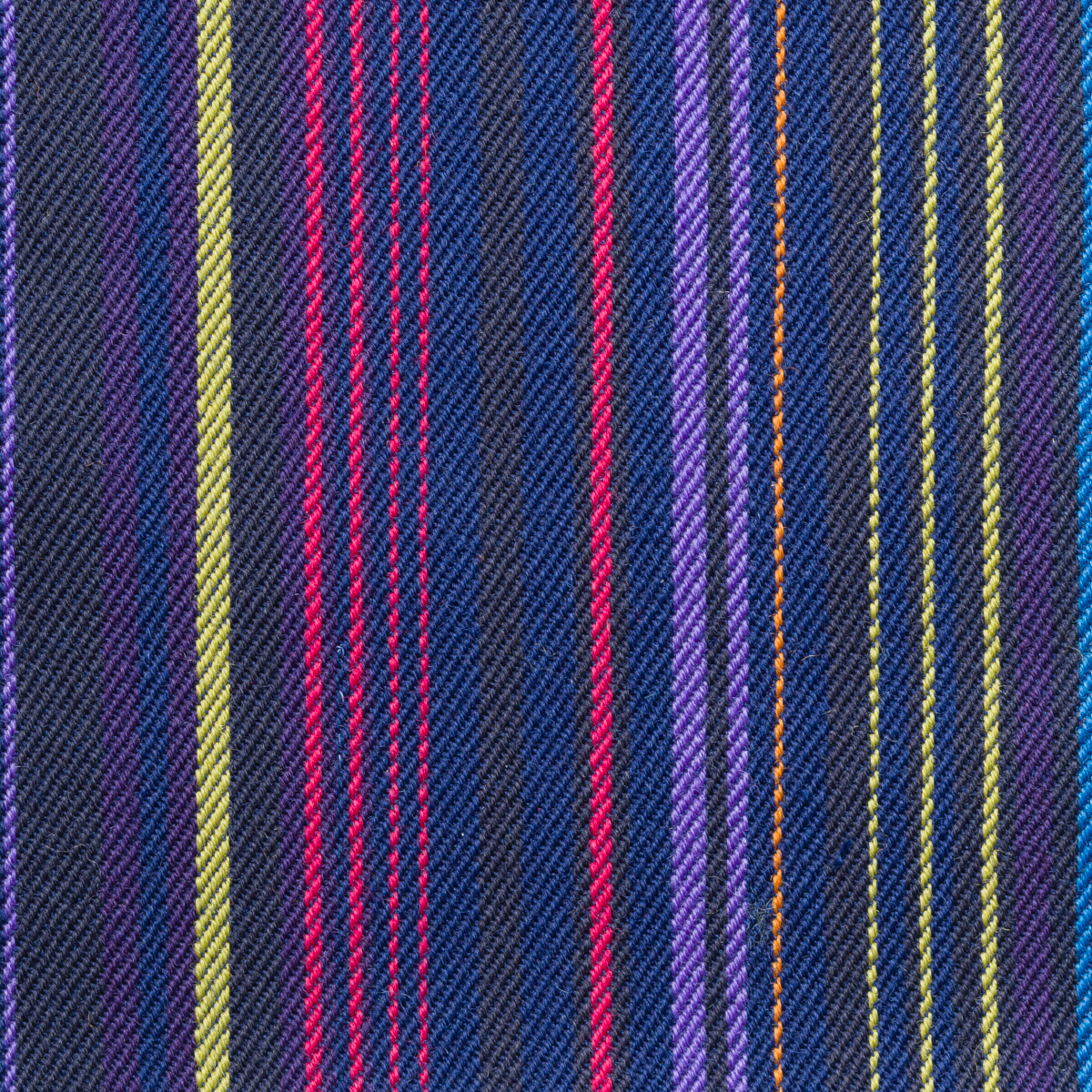 Leander-Wool Striped Fabric-Multi