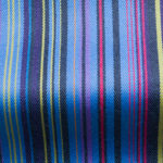 Putney-Wool Striped Fabric-Blue