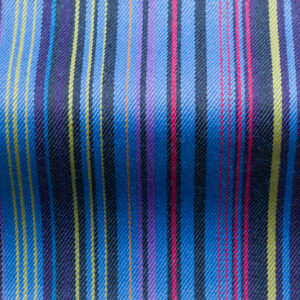 Putney-Wool Striped Fabric-Blue