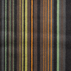 Warwick-Wool Striped Fabric-Brown