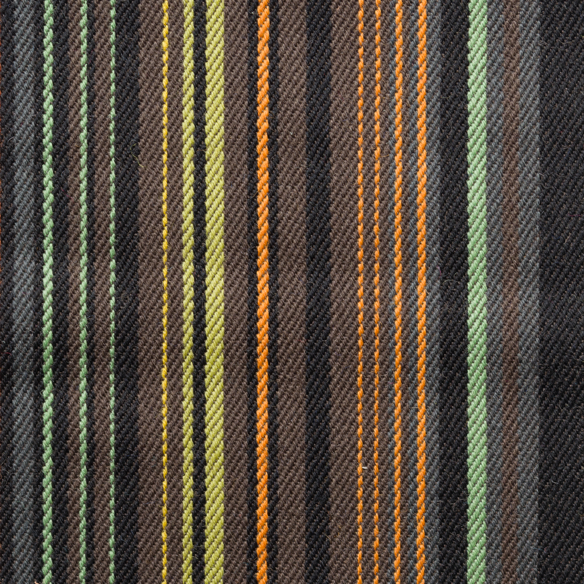 Warwick-Wool Striped Fabric-Brown