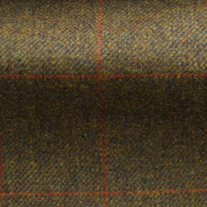 Wool check tweed fabric, spruce london