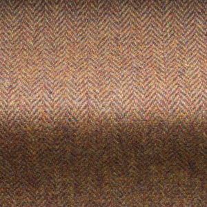 Brown Herringbone Tweed-