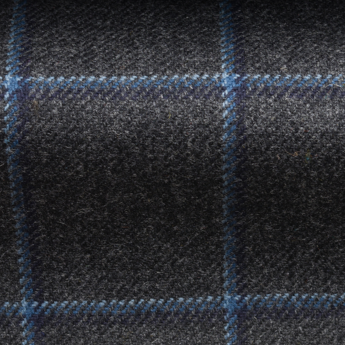 Blue Check Grey Tweed