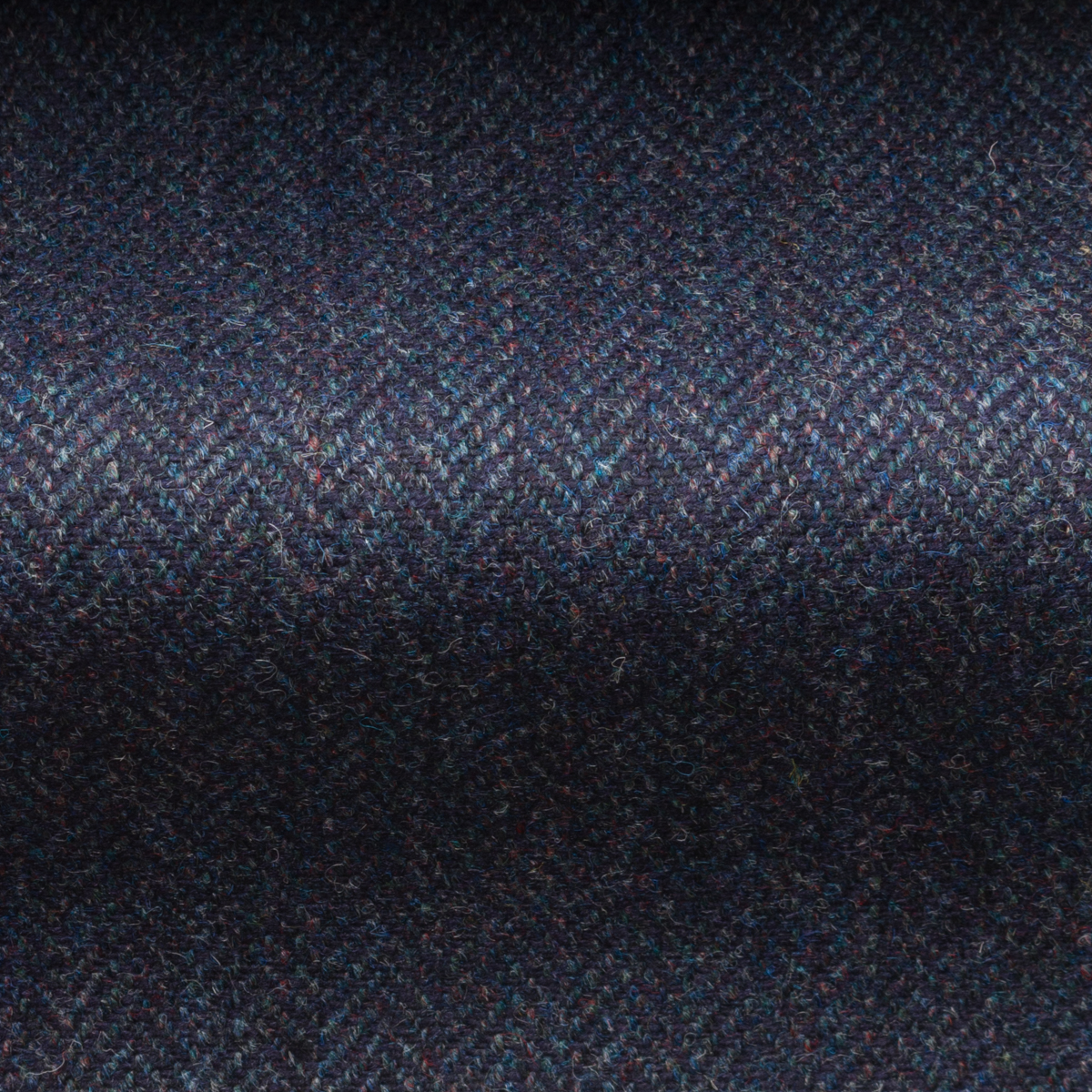 Blue Herringbone Tweed