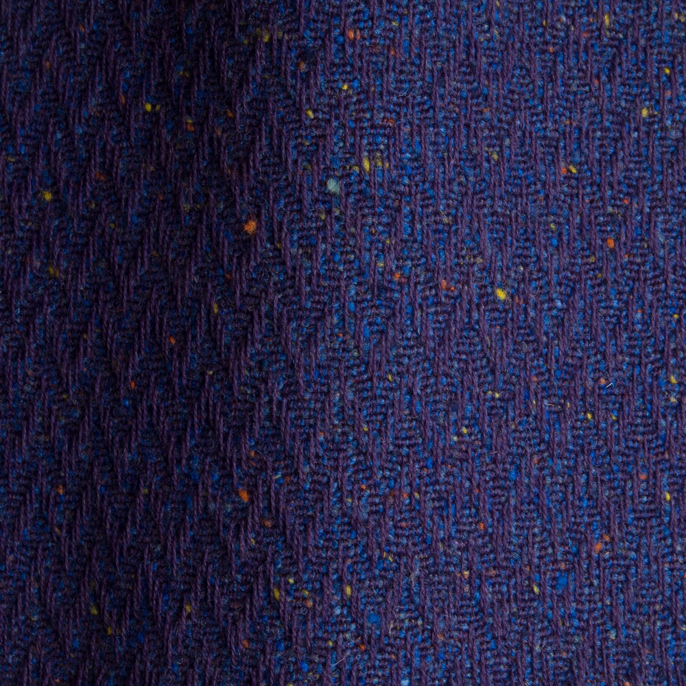 Textured high performance fabric for upholstery or heavy curtains in a royal blue colour