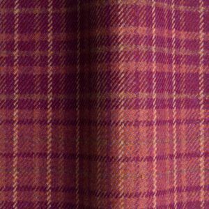 Plaid Fabric in juniper berry colour for upholstery or heavy curtains.