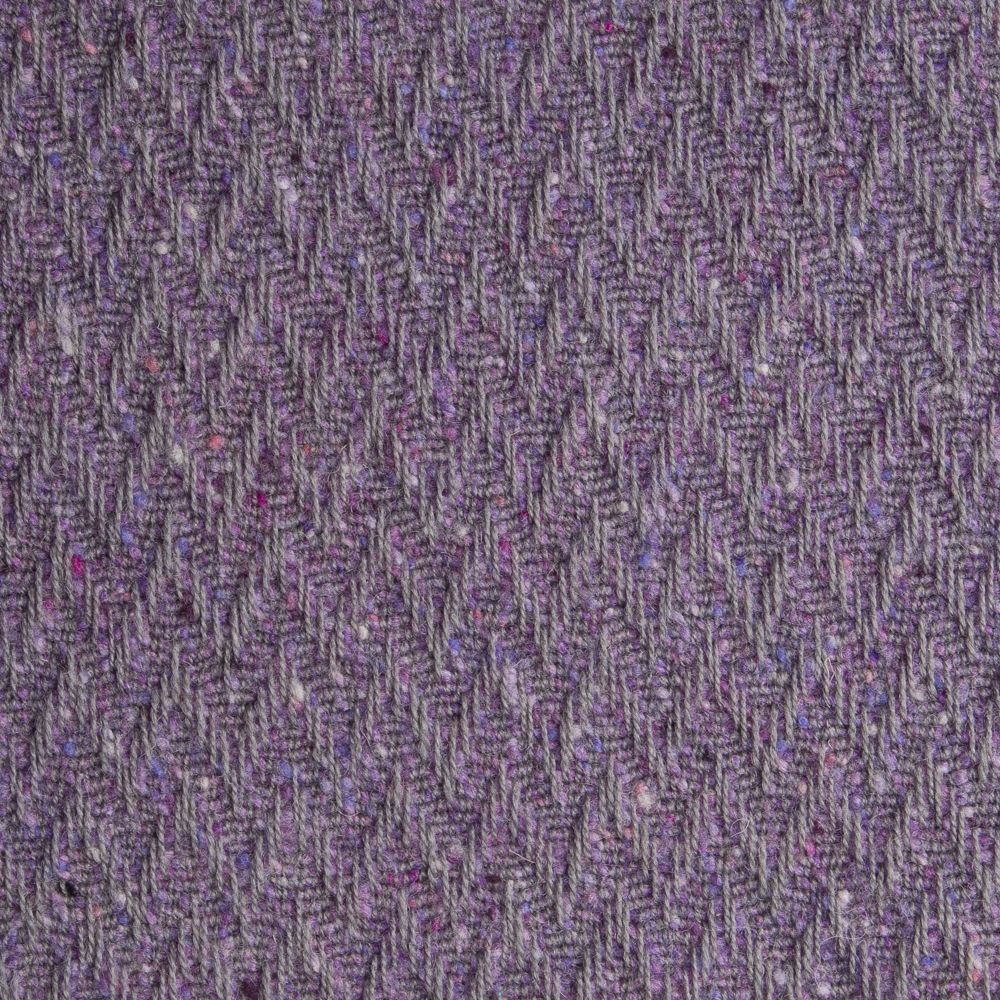 Textured high performance fabric for upholstery or heavy curtains in a violet colour