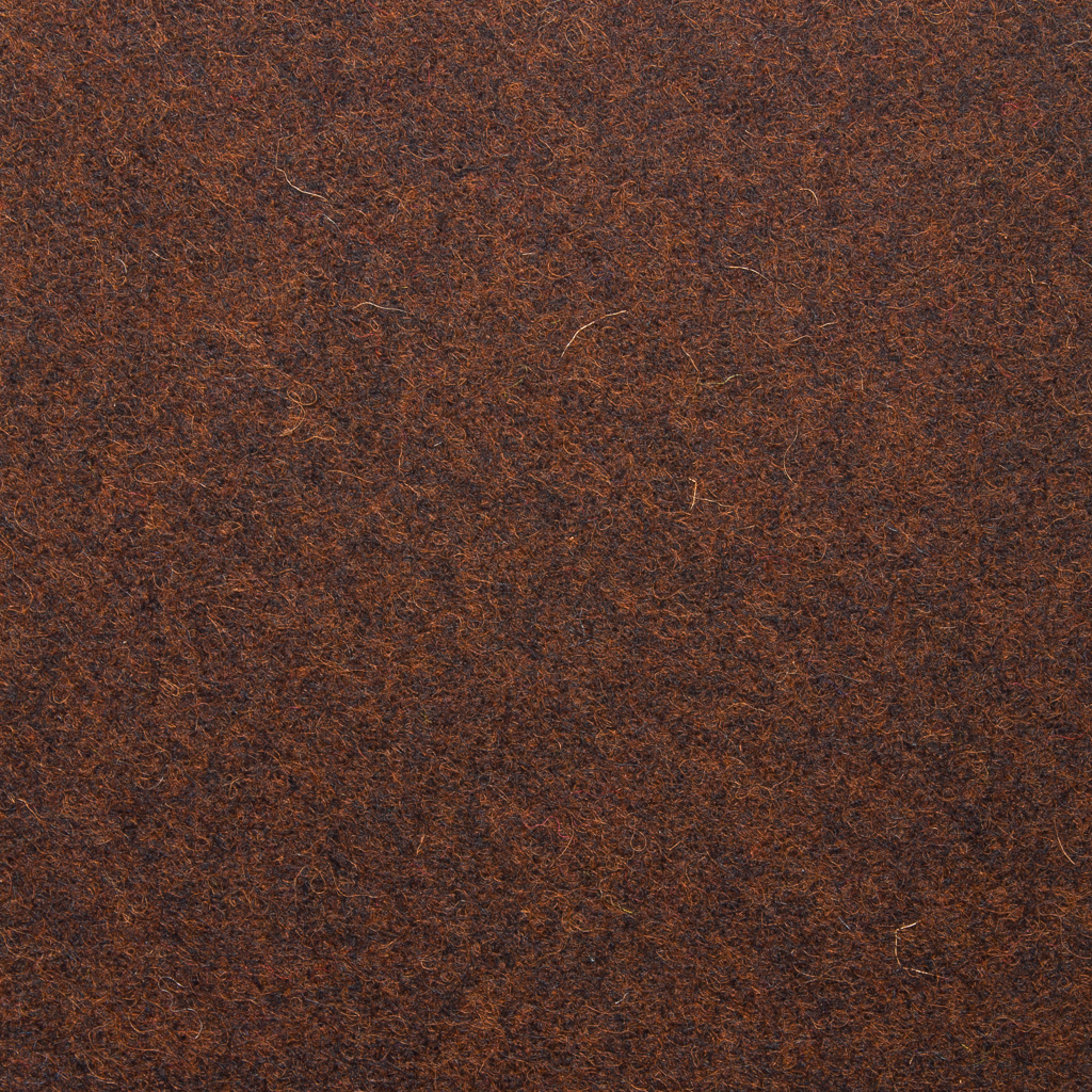 Bignor Melton Wool Fabric in Chocolate