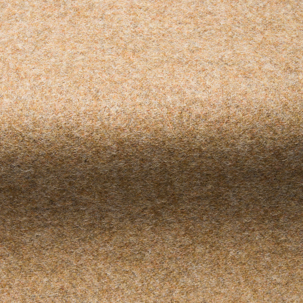 Melton Wool Fabric in Peanut Brown
