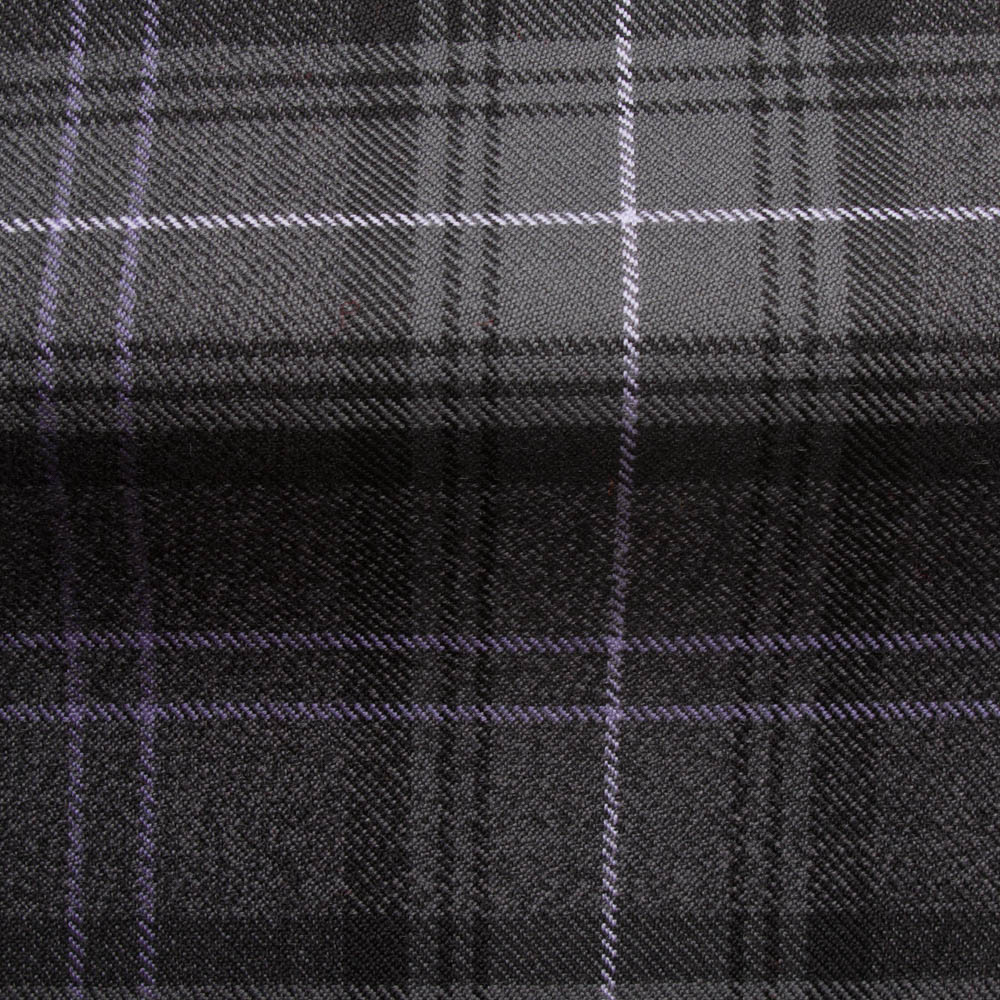 Cuillin Check Fabric in Granite with a Mauve Overcheck, an exceptional check fabric woven in Scotland. Use for upholstery, curtains and furnishings. Cuillin Check Fabric in Granite with a Mauve Overcheck, an exceptional check fabric woven in Scotland. Use for upholstery, curtains and furnishings.