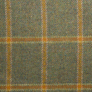 Norfolk Check Tweed-0801, tweed fabric, use for upholstery and curtains, 100% Pure New Wool, woven in Scotland,