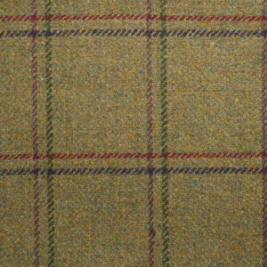 Norfolk Check Tweed-0808, tweed fabric, use for upholstery and curtains, 100% Pure New Wool, woven in Scotland.
