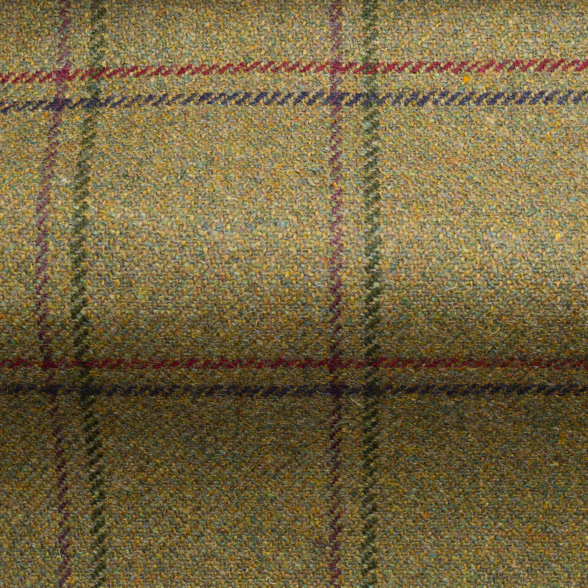 Norfolk Check Tweed-0808, tweed fabric, use for upholstery and curtains, 100% Pure New Wool, woven in Scotland.
