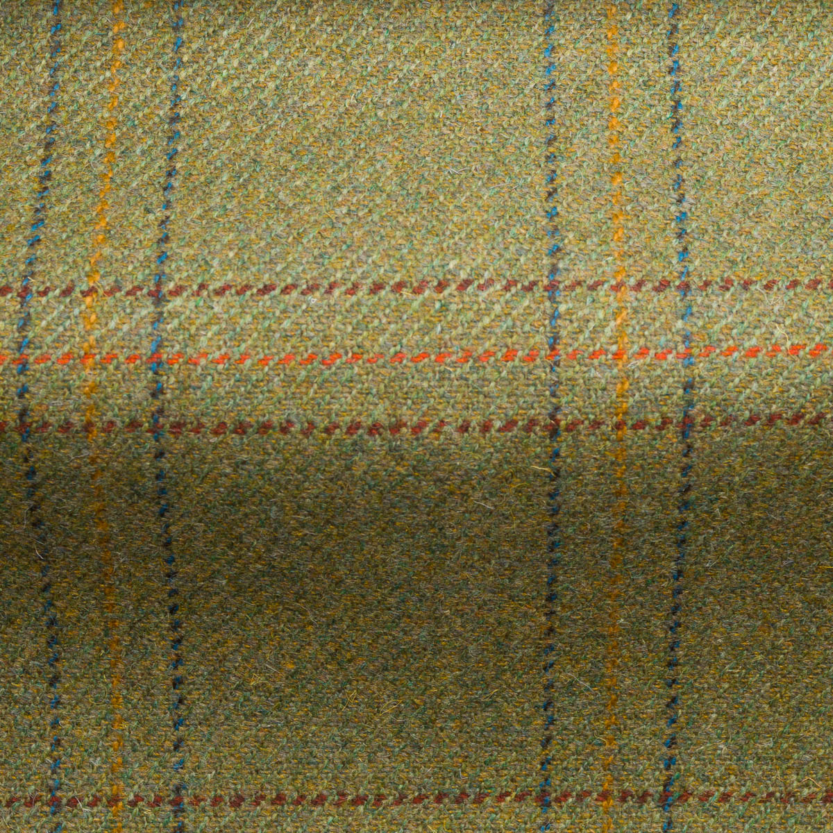 Norfolk Check Tweed-0809, tweed fabric, use for upholstery and curtains, 100% Pure New Wool, woven in Scotland.