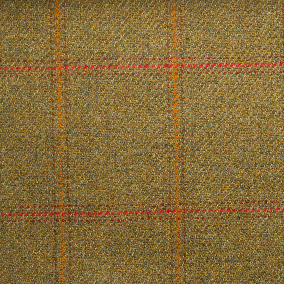 Norfolk Check Tweed-0810, tweed fabric, use for upholstery and curtains, 100% Pure New Wool, woven in Scotland.