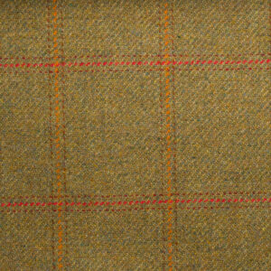 Norfolk Check Tweed-0810, tweed fabric, use for upholstery and curtains, 100% Pure New Wool, woven in Scotland.