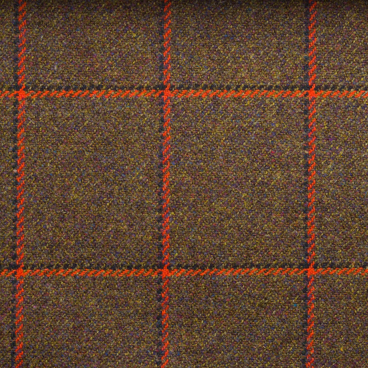 Norfolk- Check Tweed-0814, tweed fabric, use for upholstery and curtains, 100% Pure New Wool, woven in Scotland.