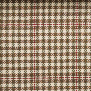 Wool check tweed fabric for upholstery and curtains