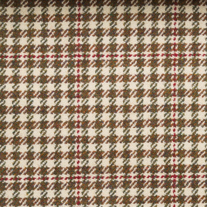 Wool check tweed fabric for upholstery and curtains