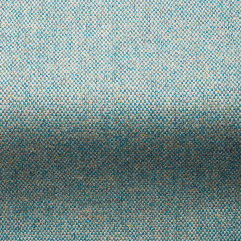Finn Donegal Style Fabric in spruce blue, Donegal Style Wool Fabric & Wool Flax