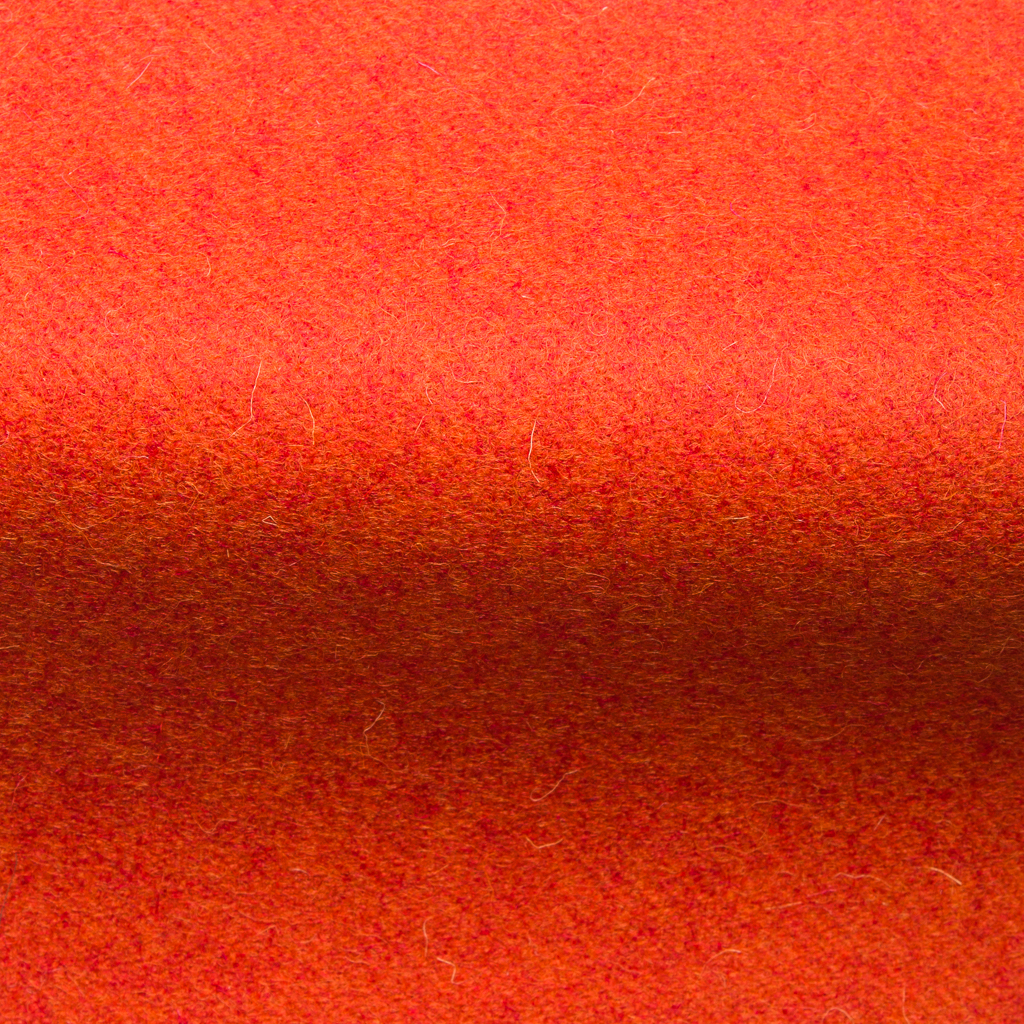 Melton Wool Fabric in Mars Red