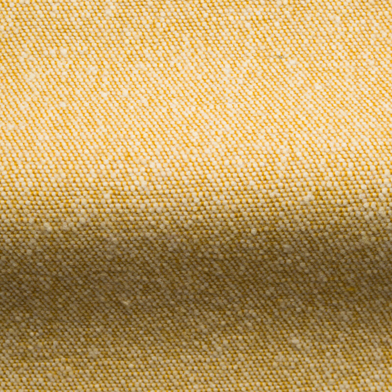textured wool fabric in buttercup yellow