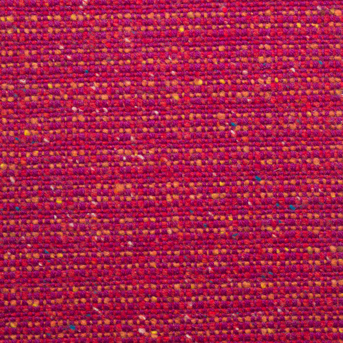 Heritage Caisteal Wool Fabric 106 in Sunset Red, A hard wearing natural wool fabric mix made in the UK