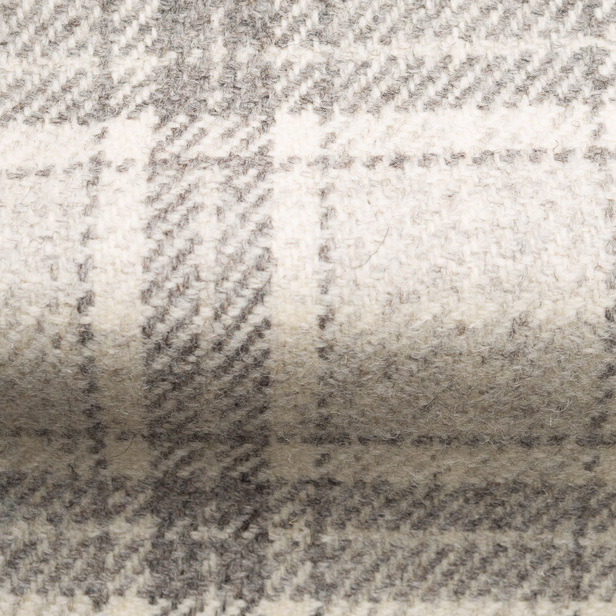 Heritage Wool Big Check Fabric 1001 Light Grey