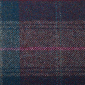 Parbold Traditional Check Fabric in Blackcurrant