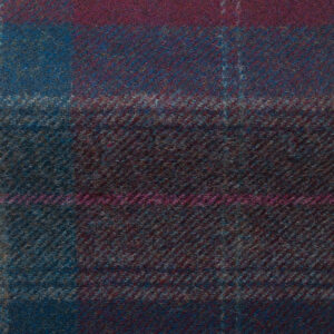 Parbold Traditional Check Fabric in Blackcurrant