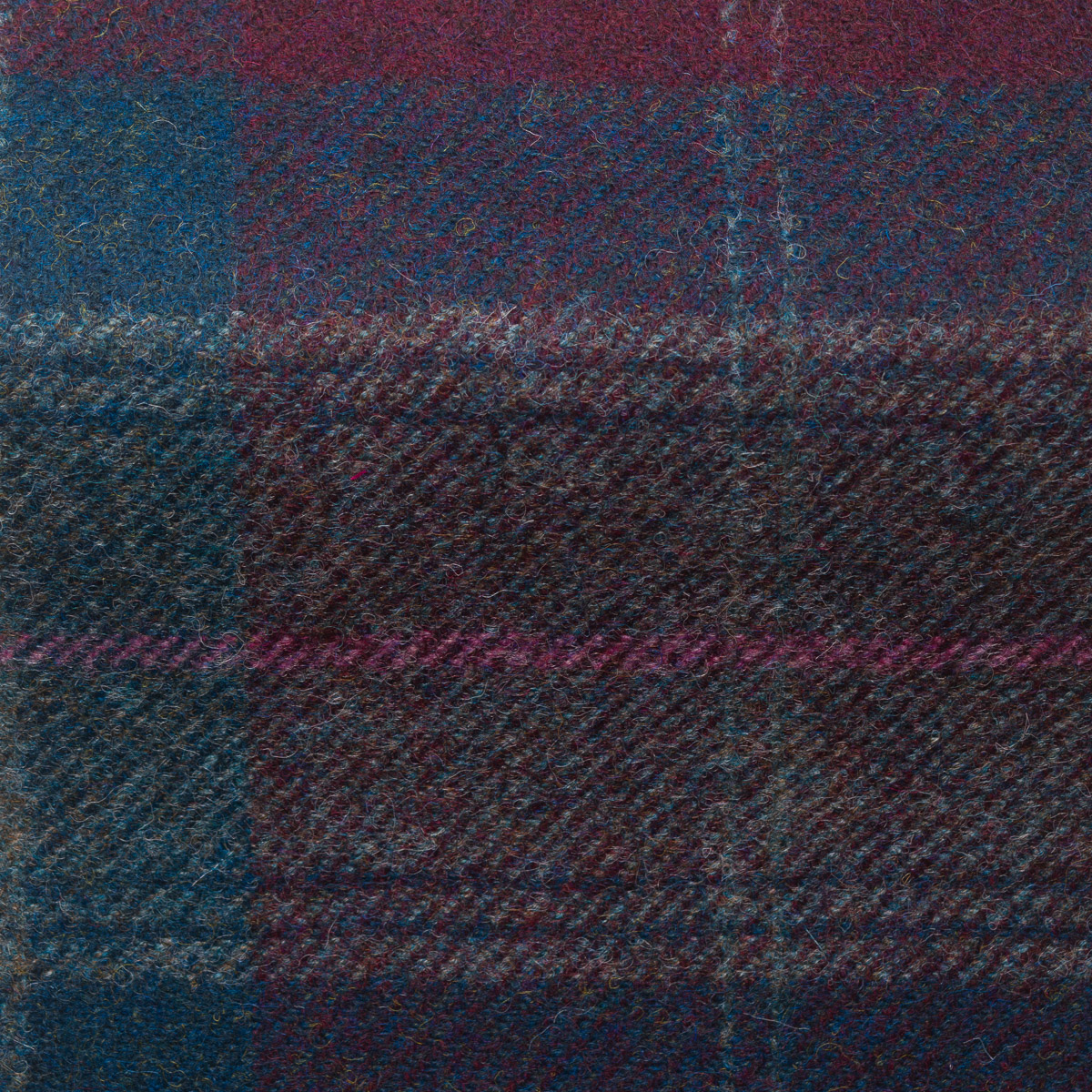 Parbold Traditional Check Fabric in Blackcurrant