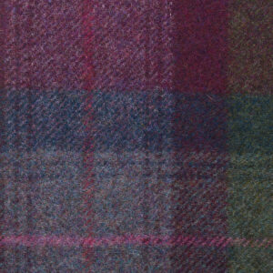Parbold Traditional Check Fabric in Blueberry