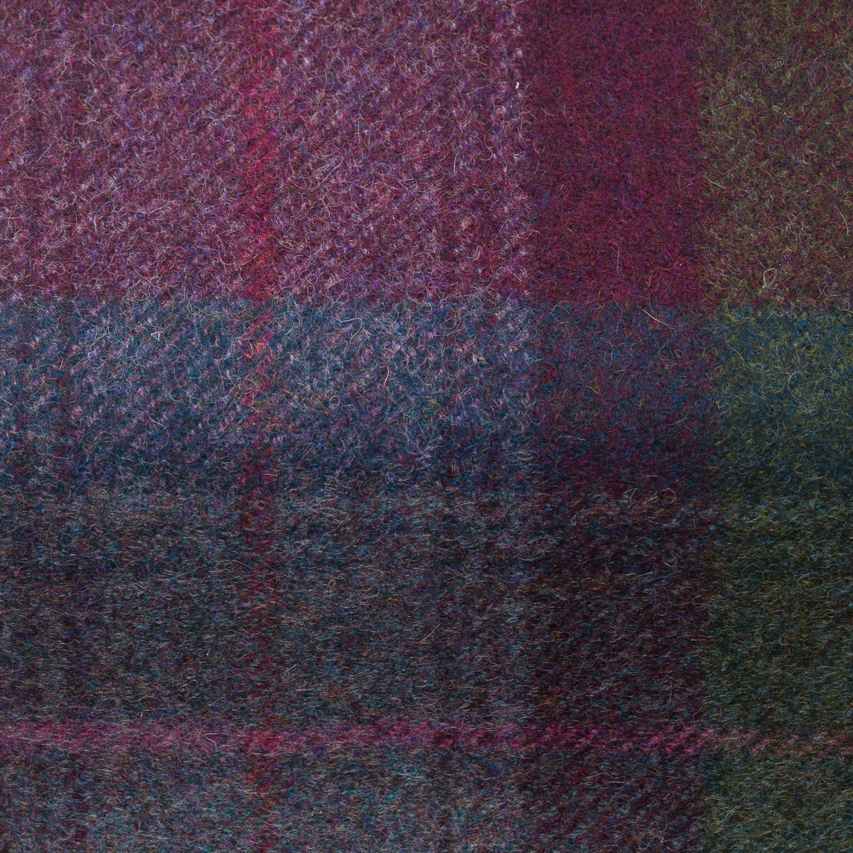 Parbold Traditional Check Fabric in Blueberry