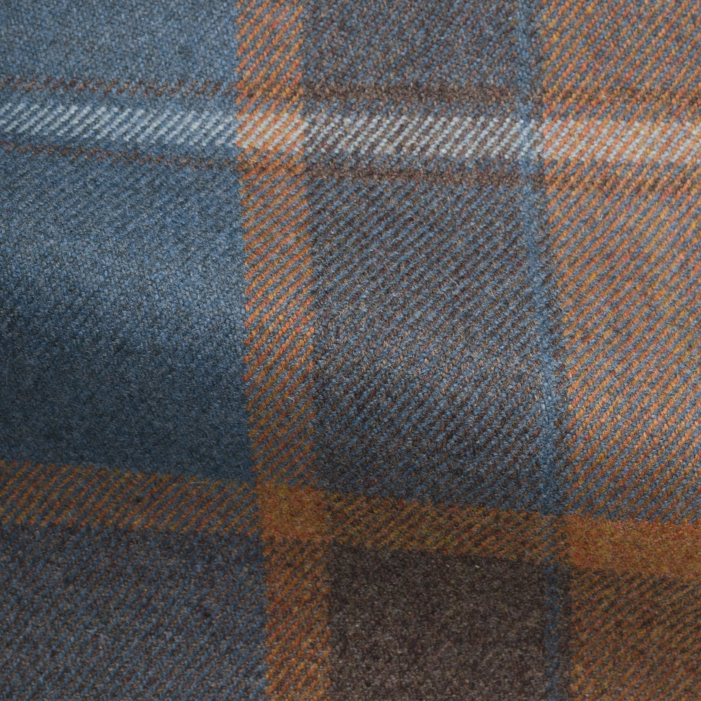 Dunster Plaid Fabric in Opal-19071